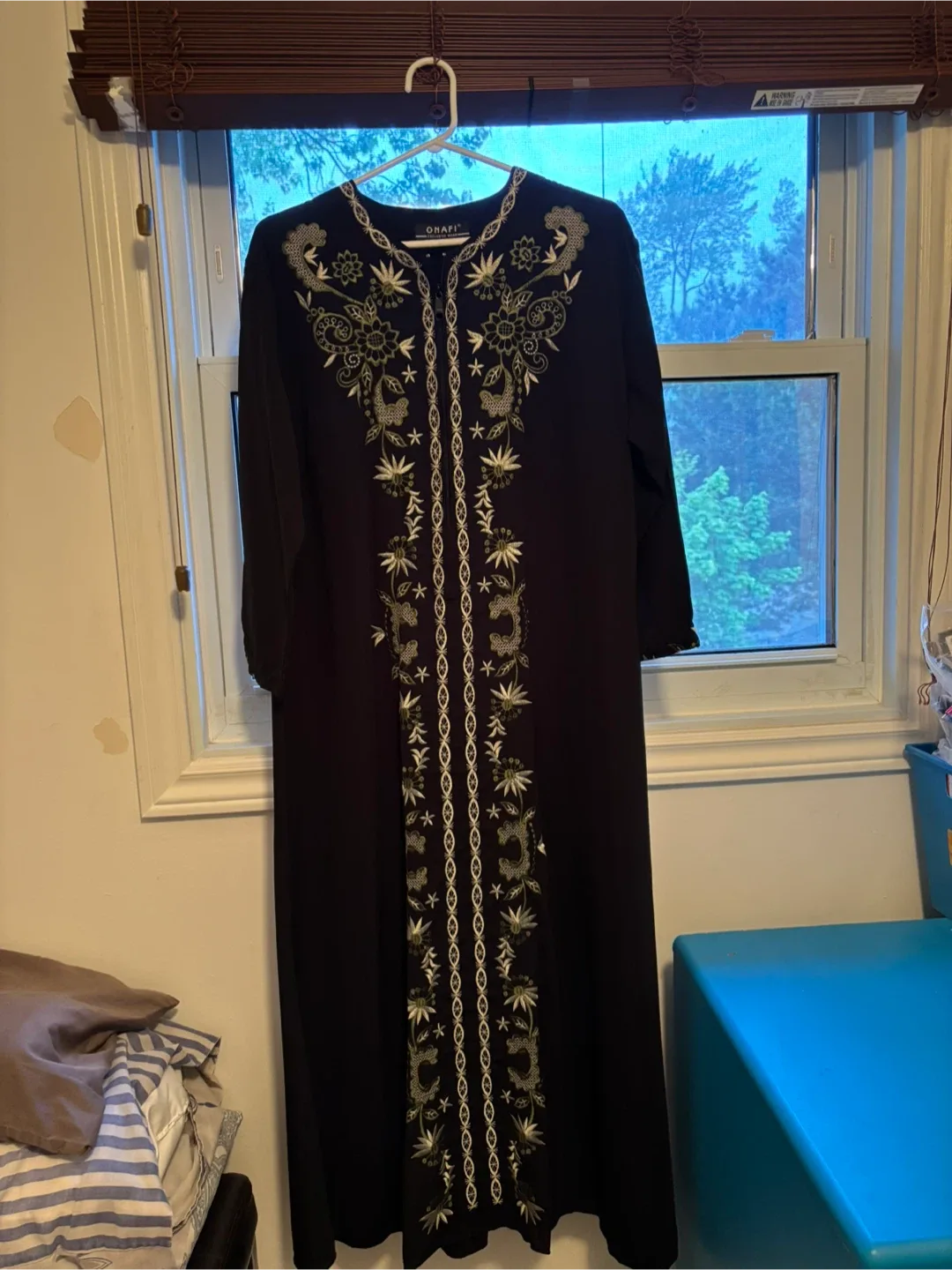 Grafic Black Embroidered Dress