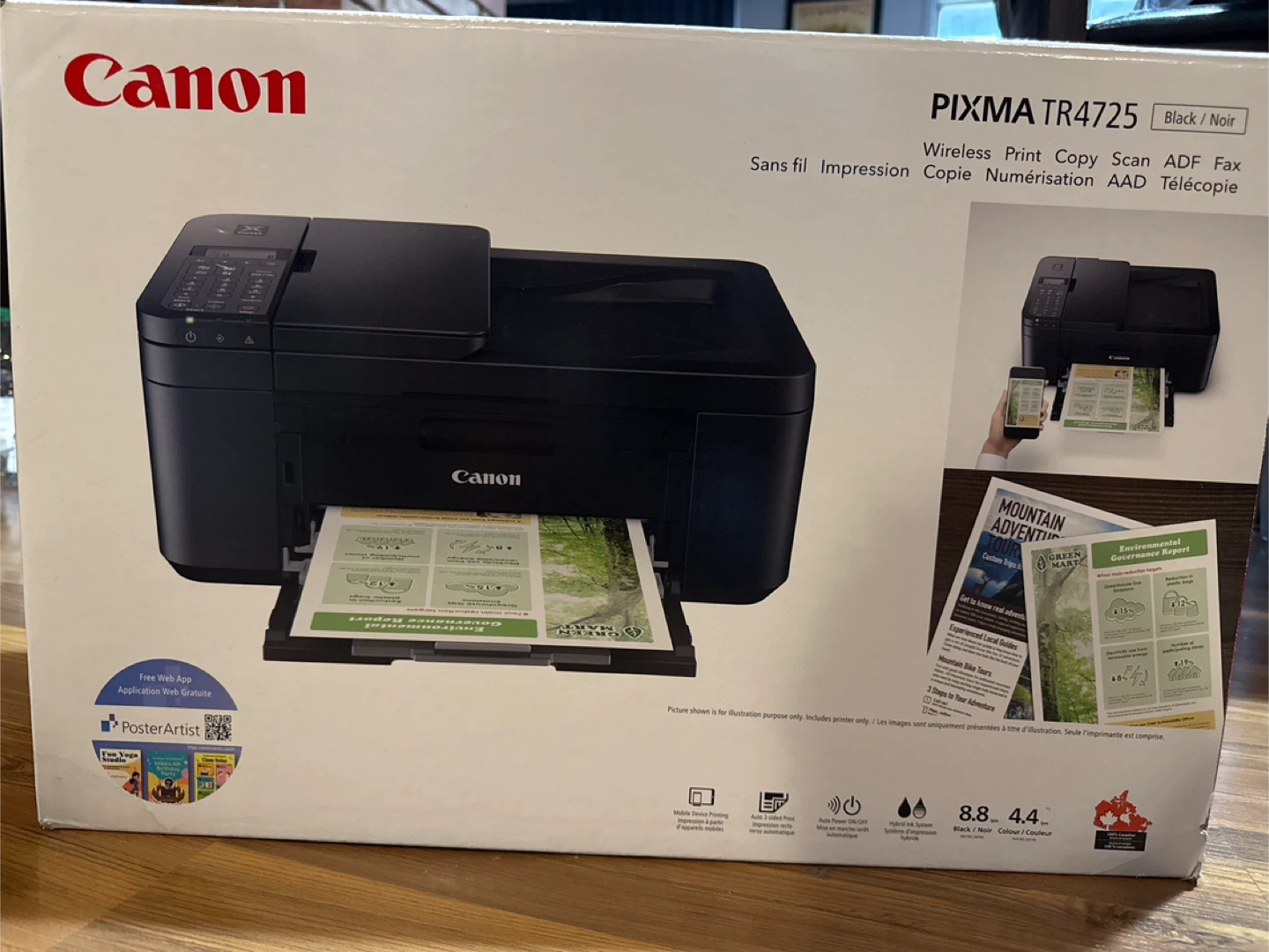Canon PIXMA TR4725 Black Printer - New in Box! - photo 2
