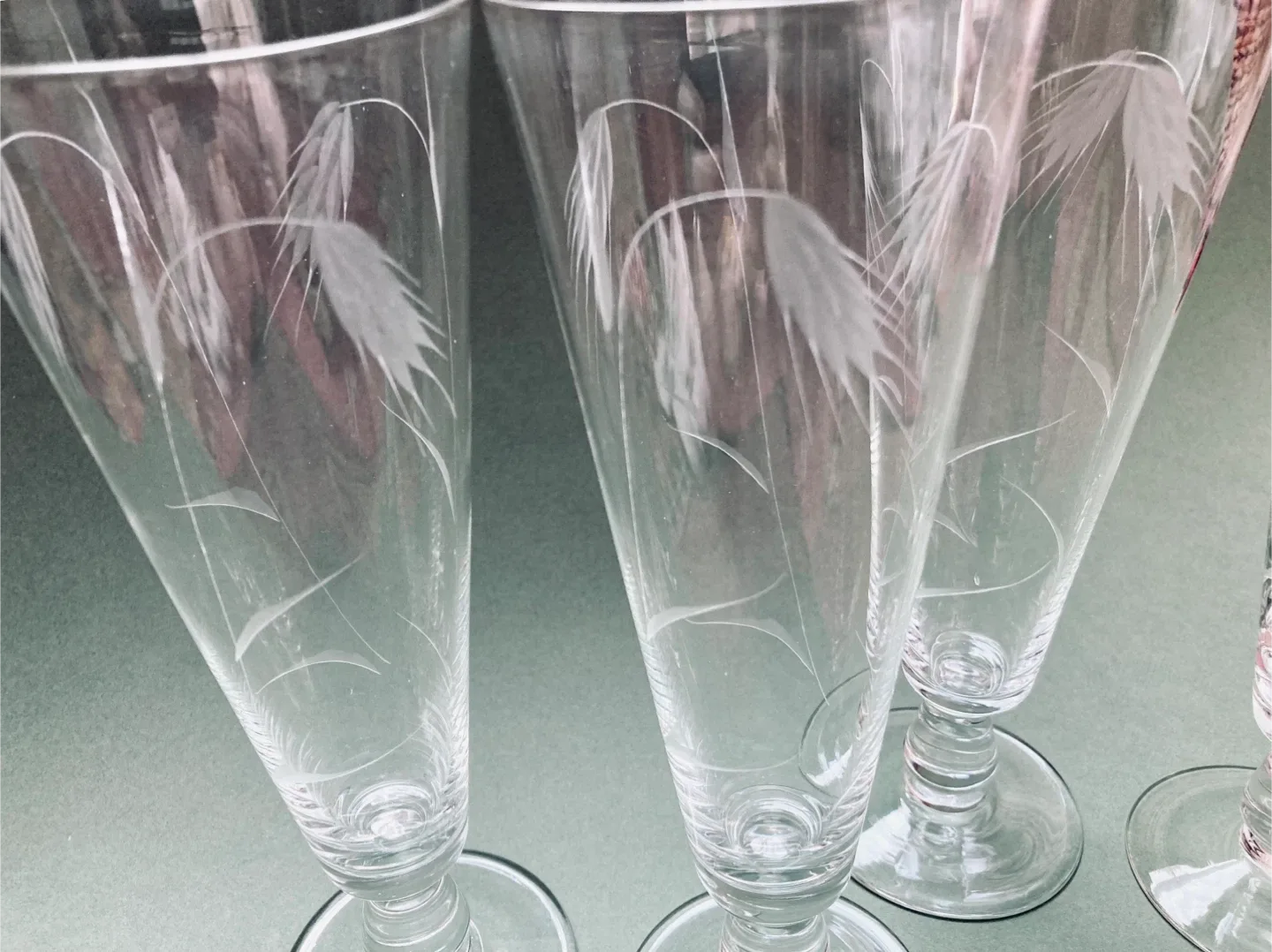 Mid Century Sasaki Wheat Pattern Pilsner Glasses Set of 4 image indicator(2)