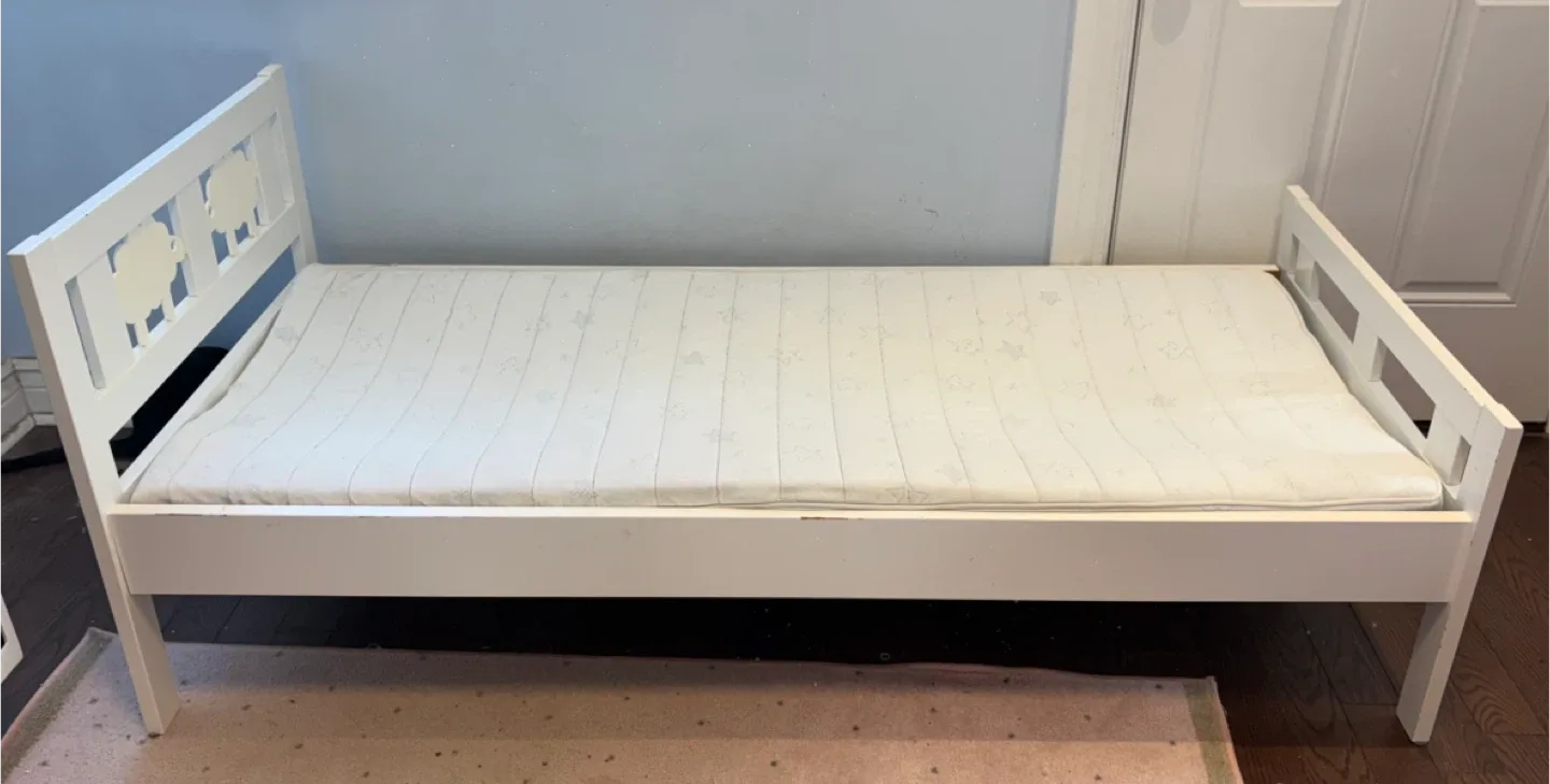 IKEA Kritter Toddler Bed with Mattress