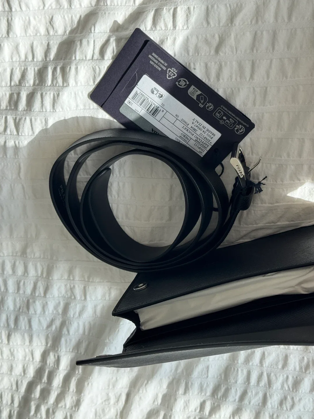 Prada Saffiano Leather Belt & Pouch image indicator(2)