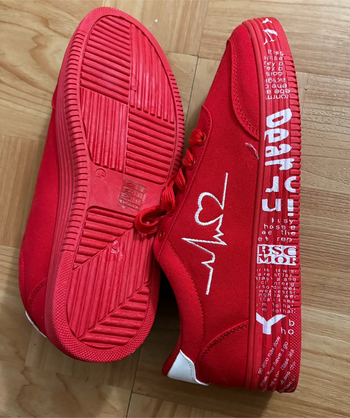 Red Fashion Sneakers - Size 44 - photo 3