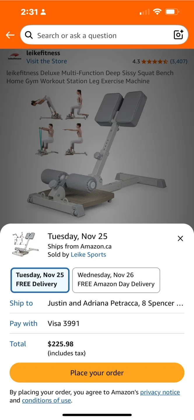 Leikefitness Deluxe Sissy Squat Bench