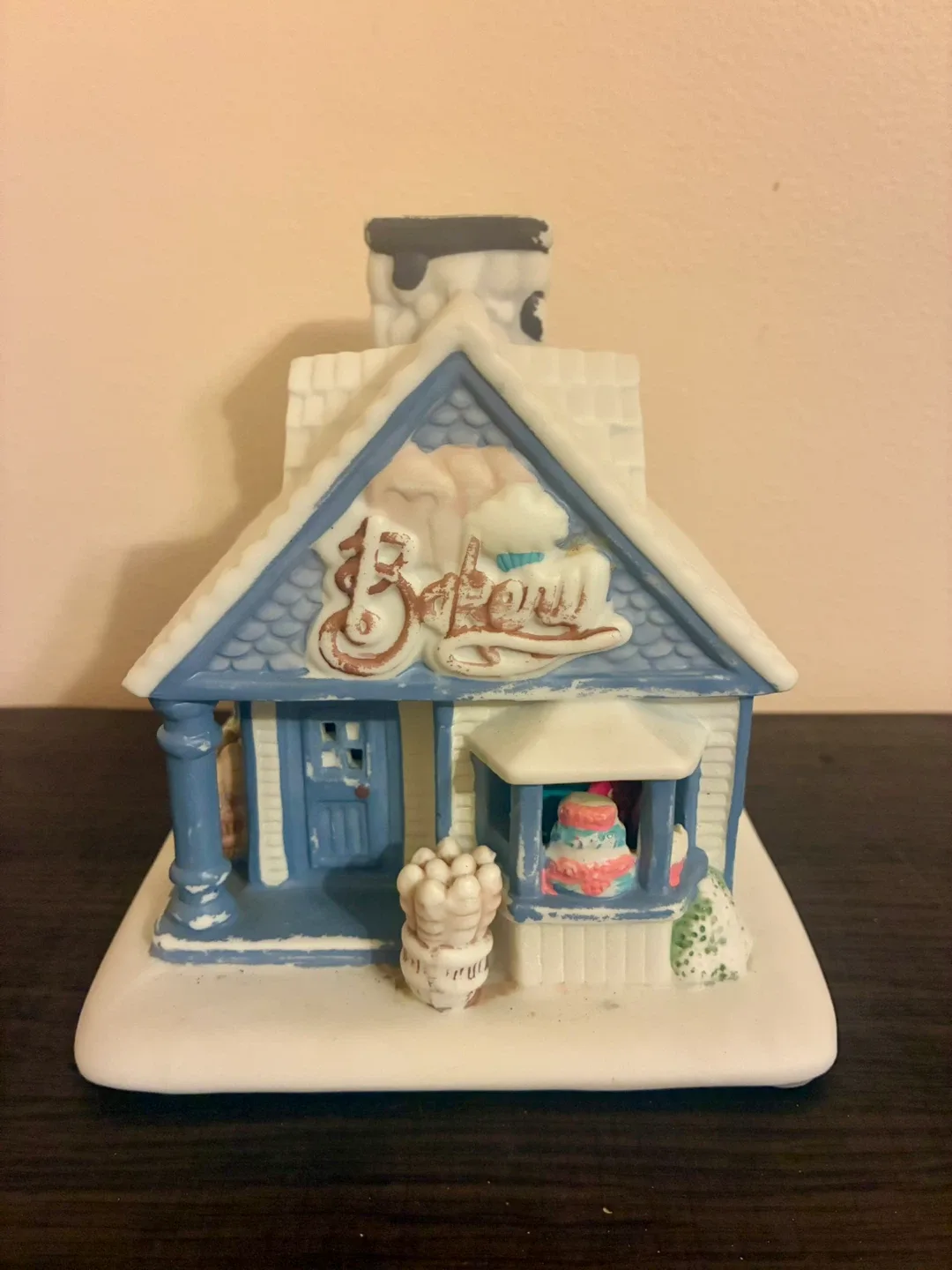 Ceramic Bakery House Figurine