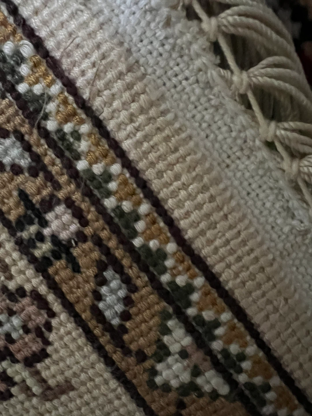 Hand made Afghan Green Floral Rug silky and wool - photo 5