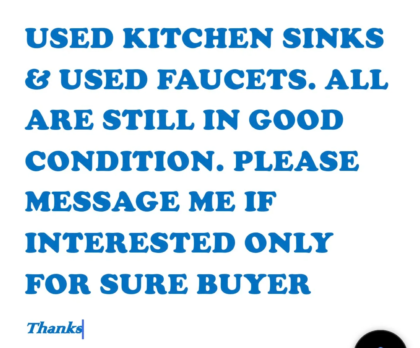 Used Kitchen Sink & Faucet - Good Condition