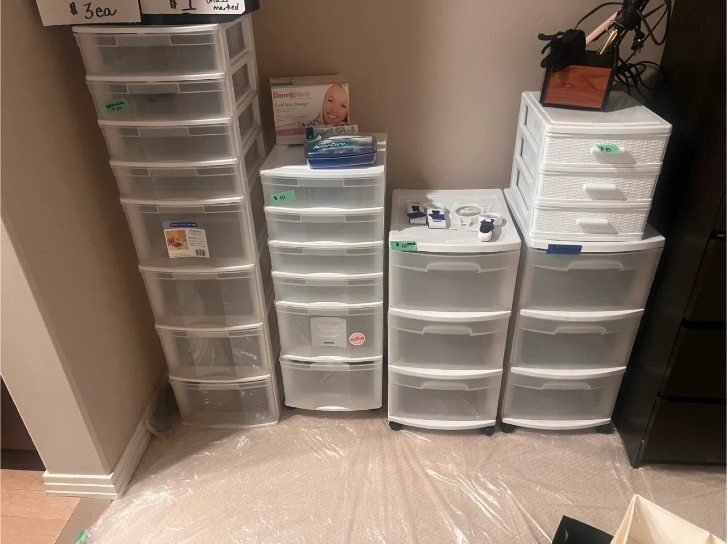 Sterilite Plasric Drawers - Set of 4