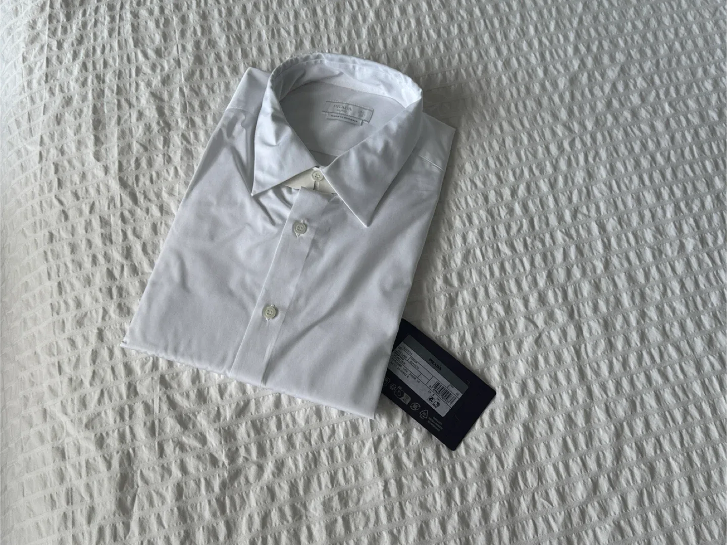 Prada White Dress Shirt - Size 46