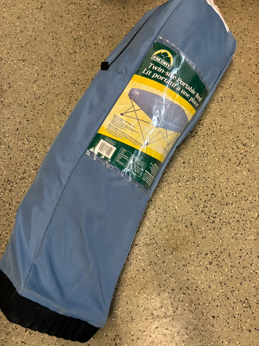 Escort Twin-Size Portable Bed - Blue