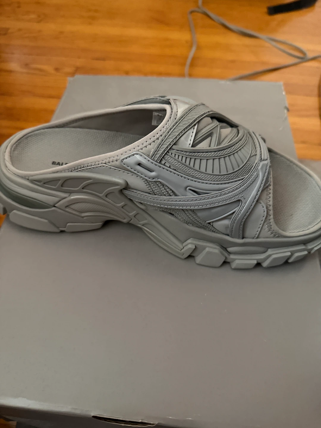 Balenciaga Track Slide Sandal - Grey - photo 2