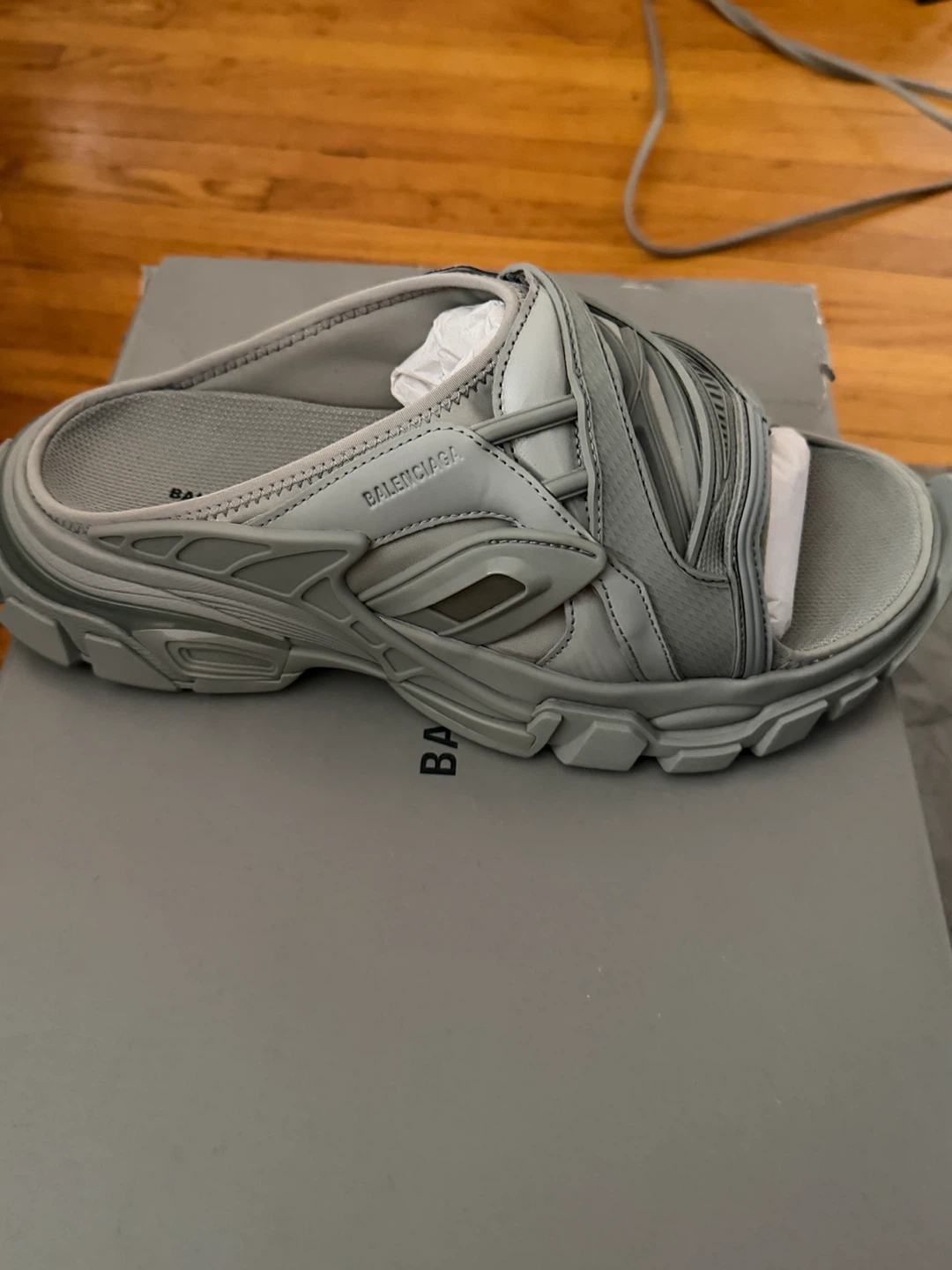 Balenciaga Track Slide Sandal - Grey - photo 5