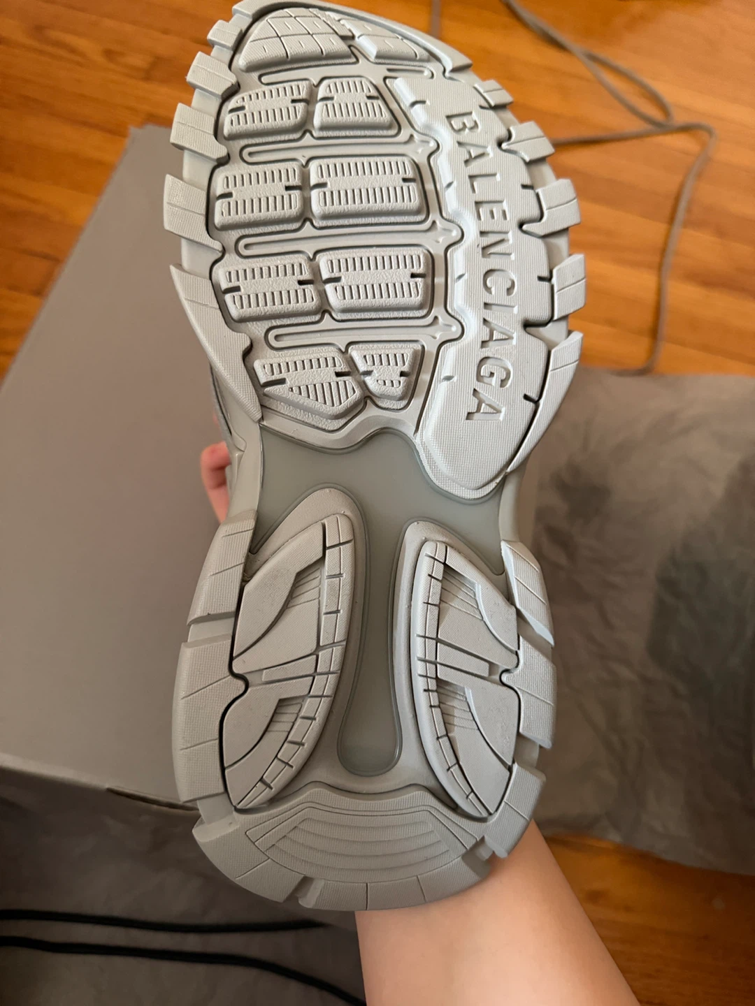 Balenciaga Track Slide Sandal - Grey - photo 3