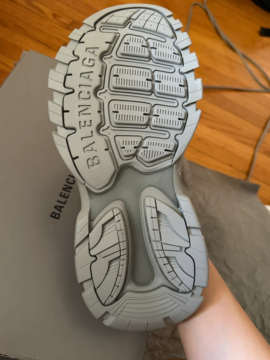 Balenciaga Track Slide Sandal - Grey - photo 4