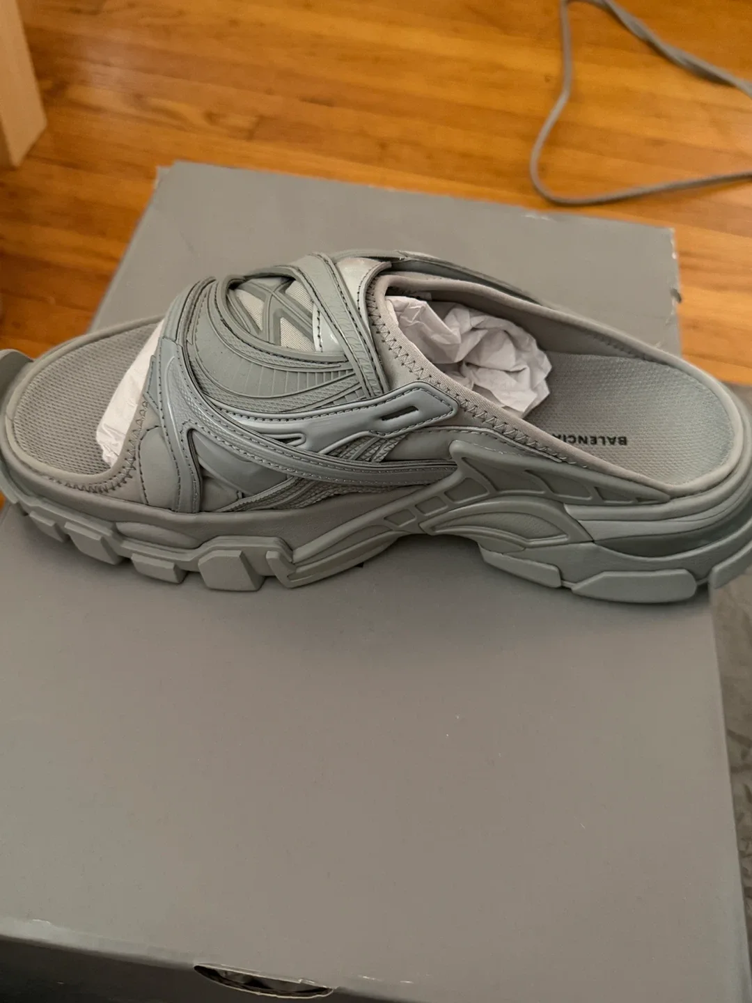 Balenciaga Track Slide Sandal - Grey image indicator(8)