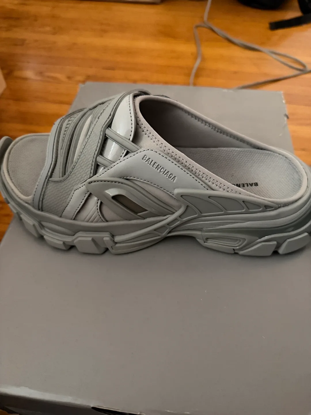 Balenciaga Track Slide Sandal - Grey image indicator(7)