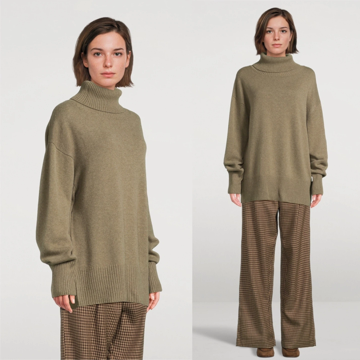 NEW! Merokeety Olive Green Turtleneck Sweater - XL - photo 4