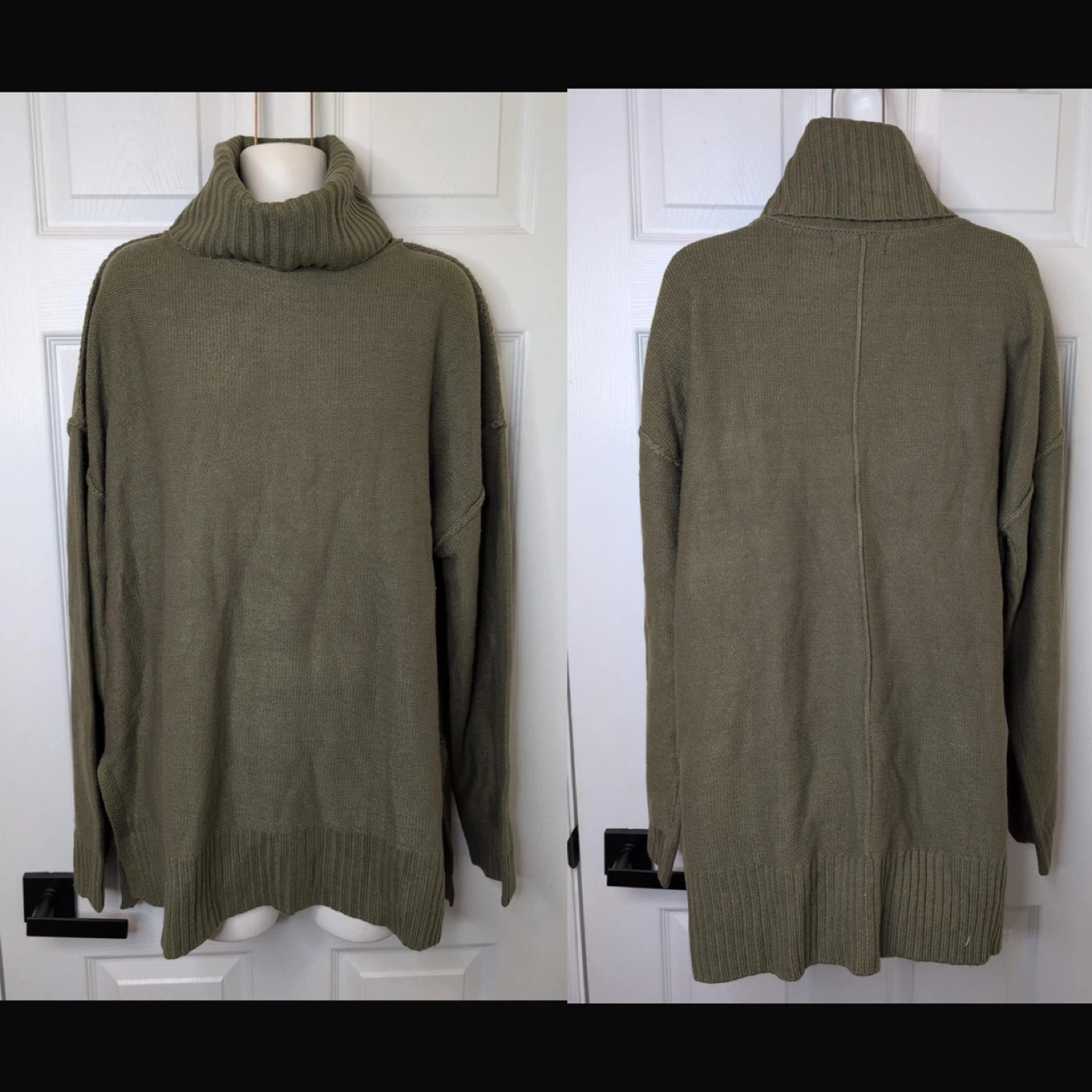 NEW! Merokeety Olive Green Turtleneck Sweater - XL - photo 3