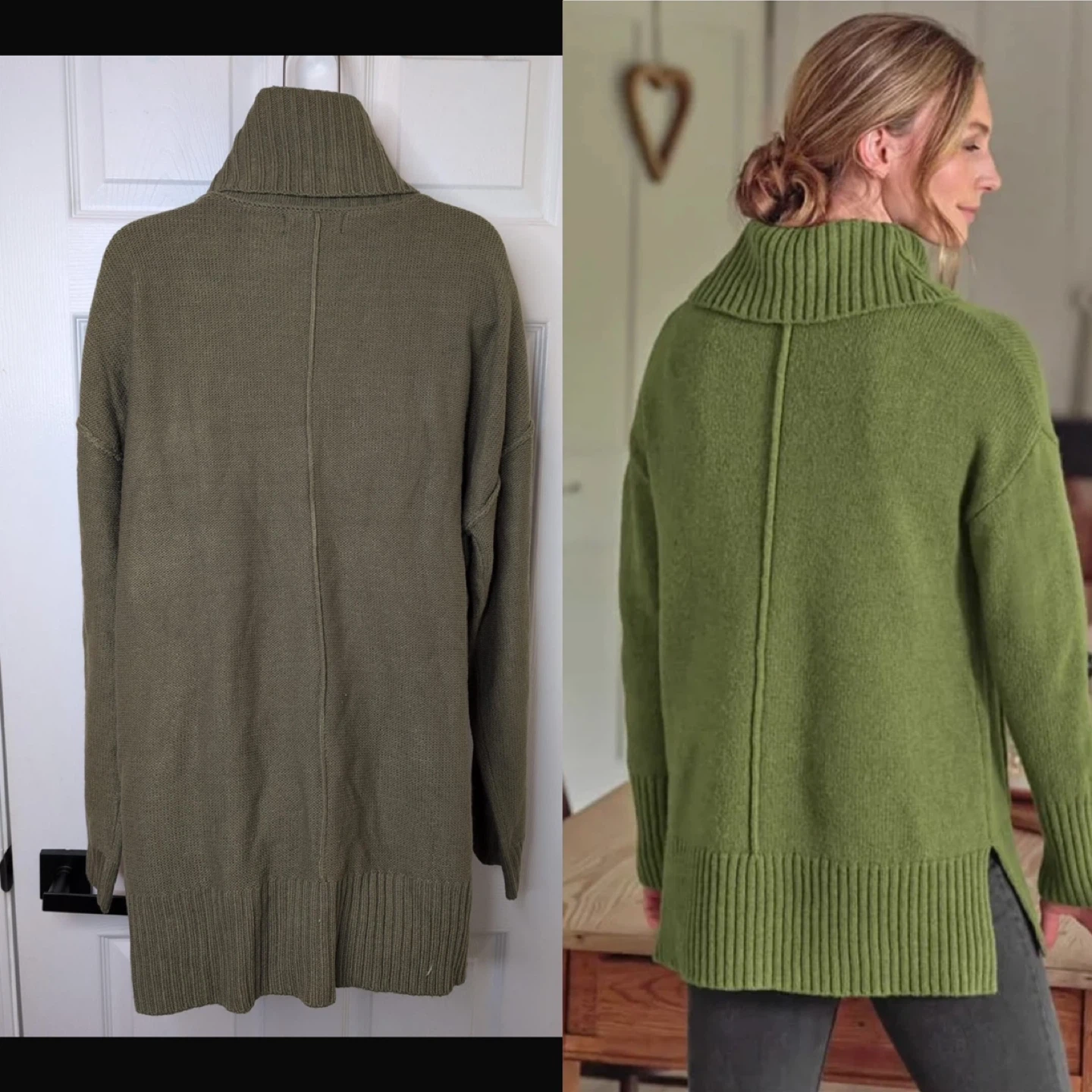 NEW! Merokeety Olive Green Turtleneck Sweater - XL - photo 2