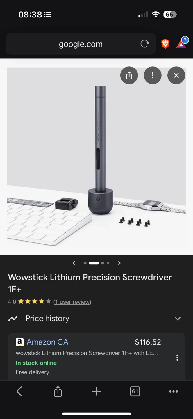 *New* $130 Wowstick Lithium Precision Screwdriver 1F+
