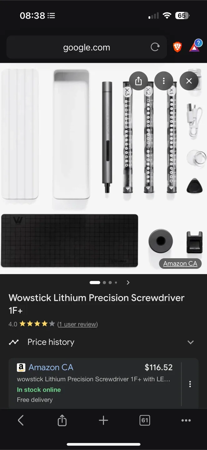 *New* $130 Wowstick Lithium Precision Screwdriver 1F+ image indicator(3)