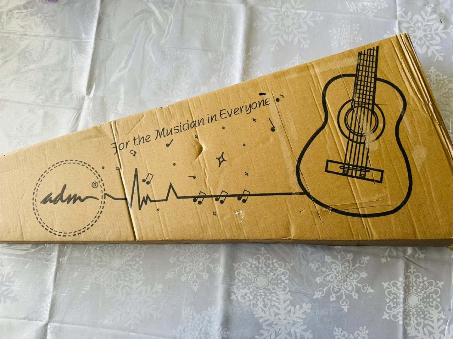 New ADM 30 Inch Blue Acoustic Guitar Bundle image indicator(3)