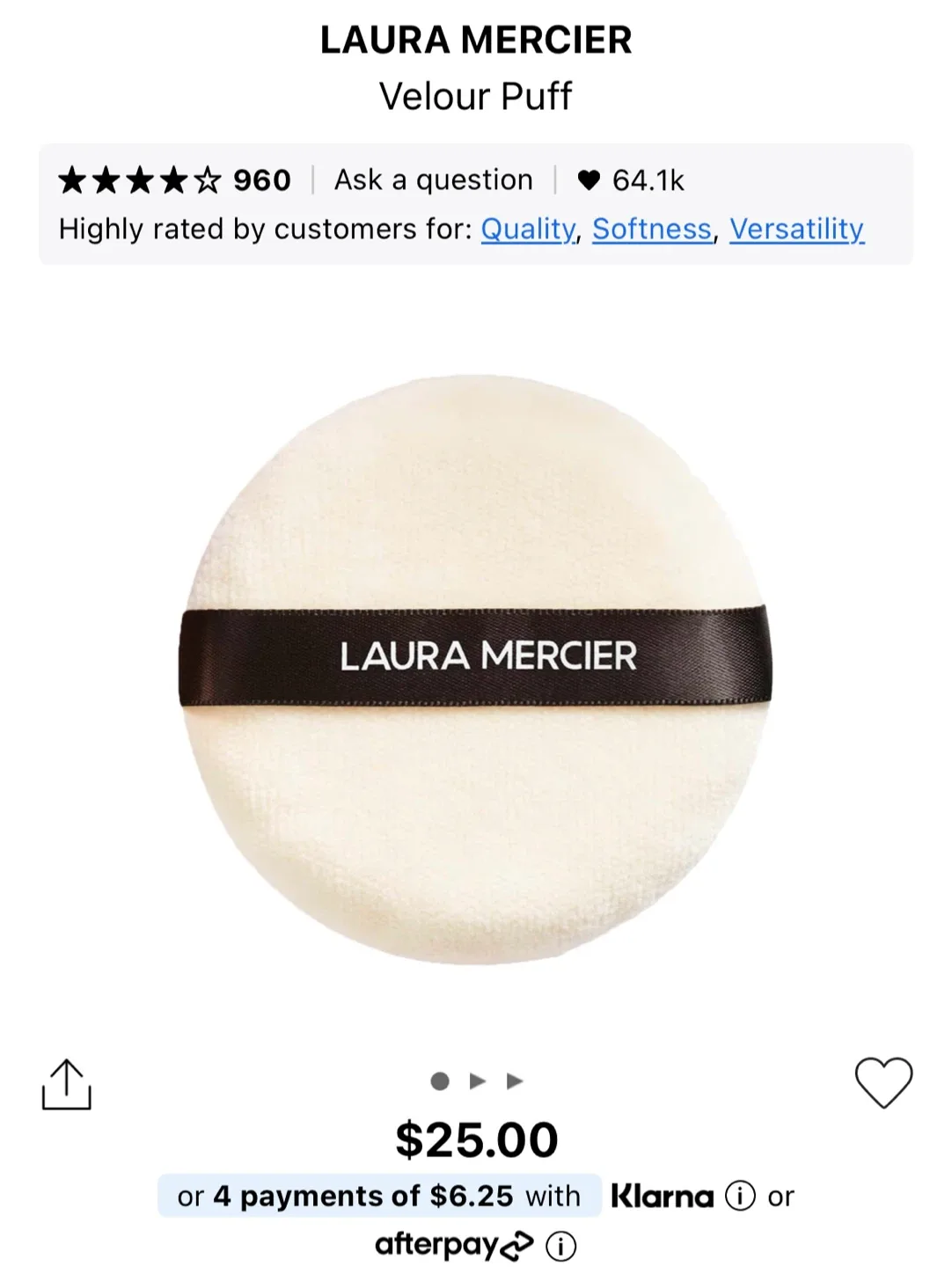 New Laura Mercier Velour Puff image indicator(4)
