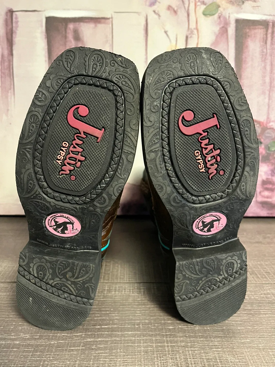 Justin Gypsy Brown Leather Western Boots - Size 6 image indicator(5)