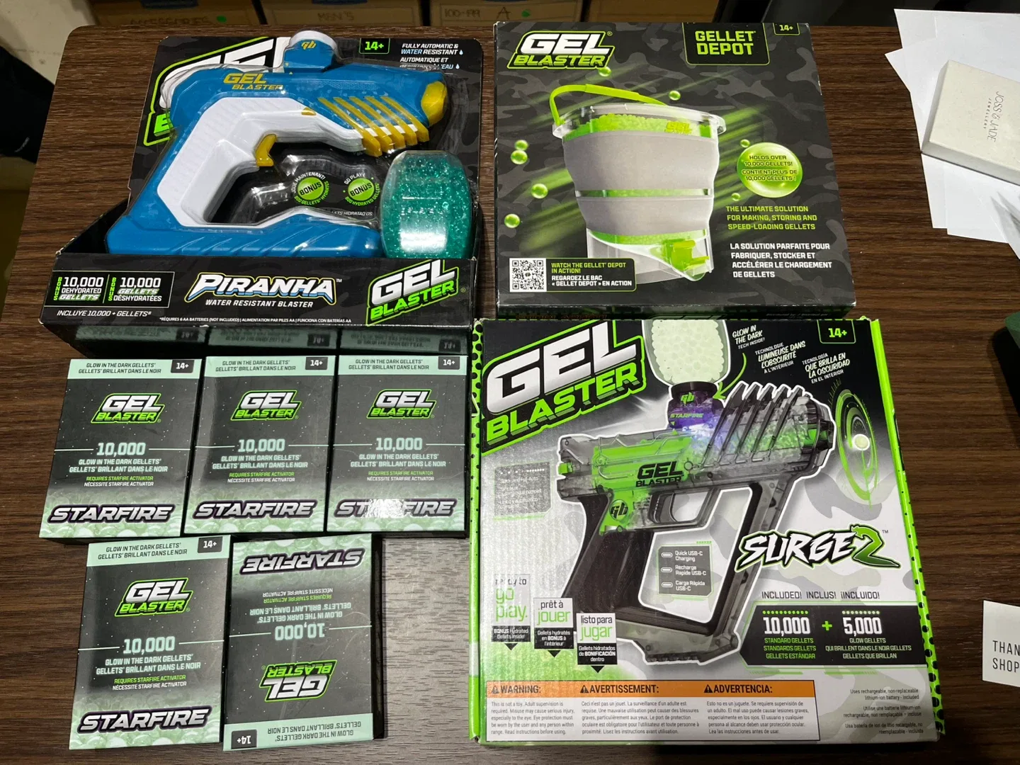 Gel Blaster Bundle: Piranha, Surge, Gellet Depot