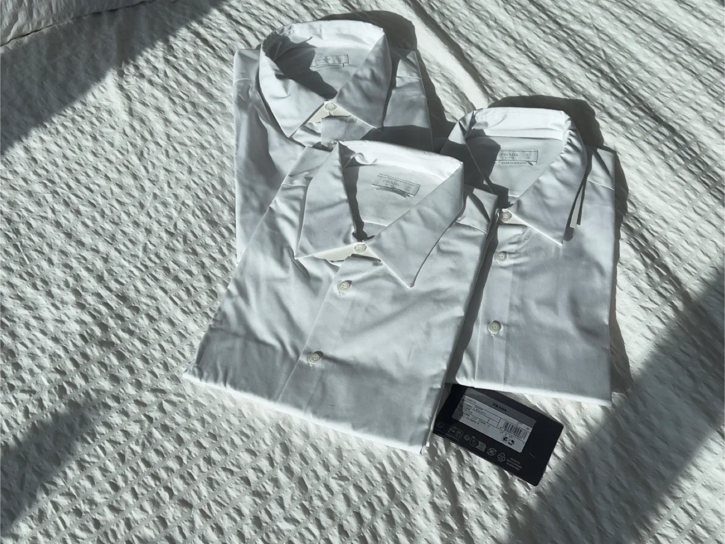 Prada White Cotton Poplin Shirt (New) image indicator(2)