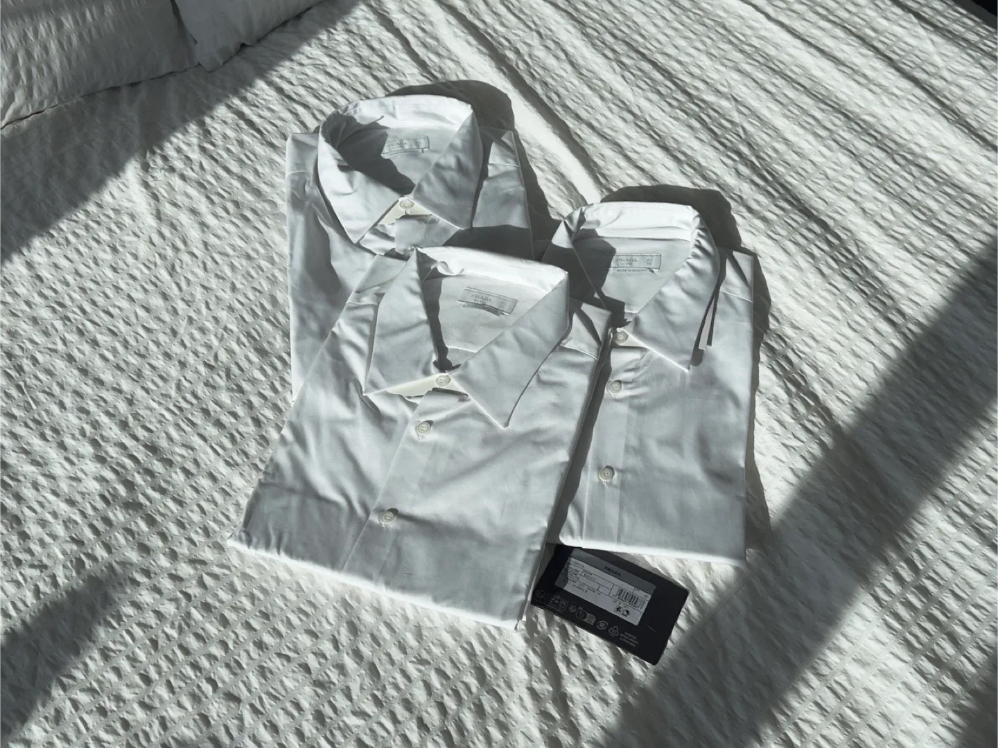 Prada White Cotton Poplin Shirt (New) image indicator(3)