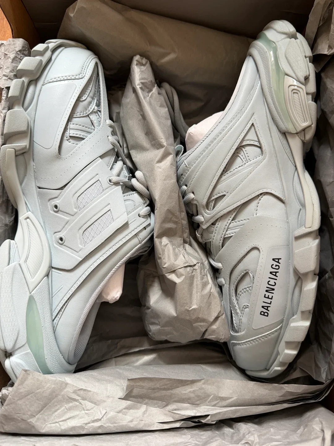 Balenciaga Track Mule - Size 41 - Light Blue/Black image indicator(6)