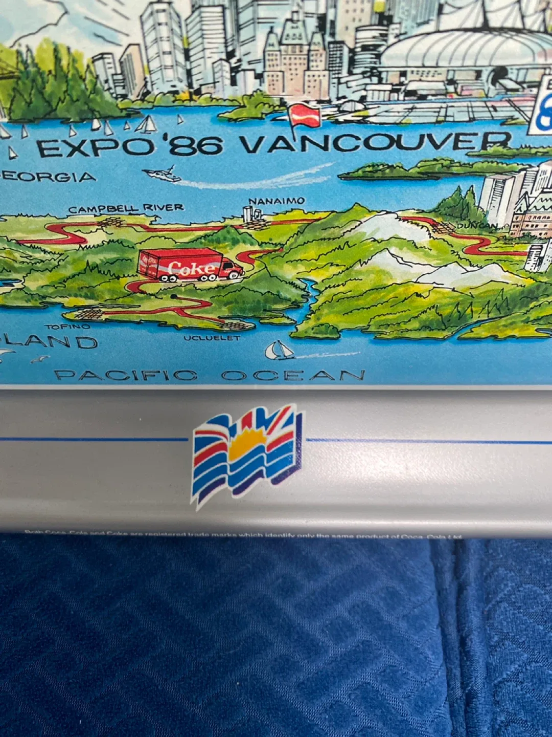 Vintage Coca-Cola Expo '86 Vancouver Tray image indicator(4)