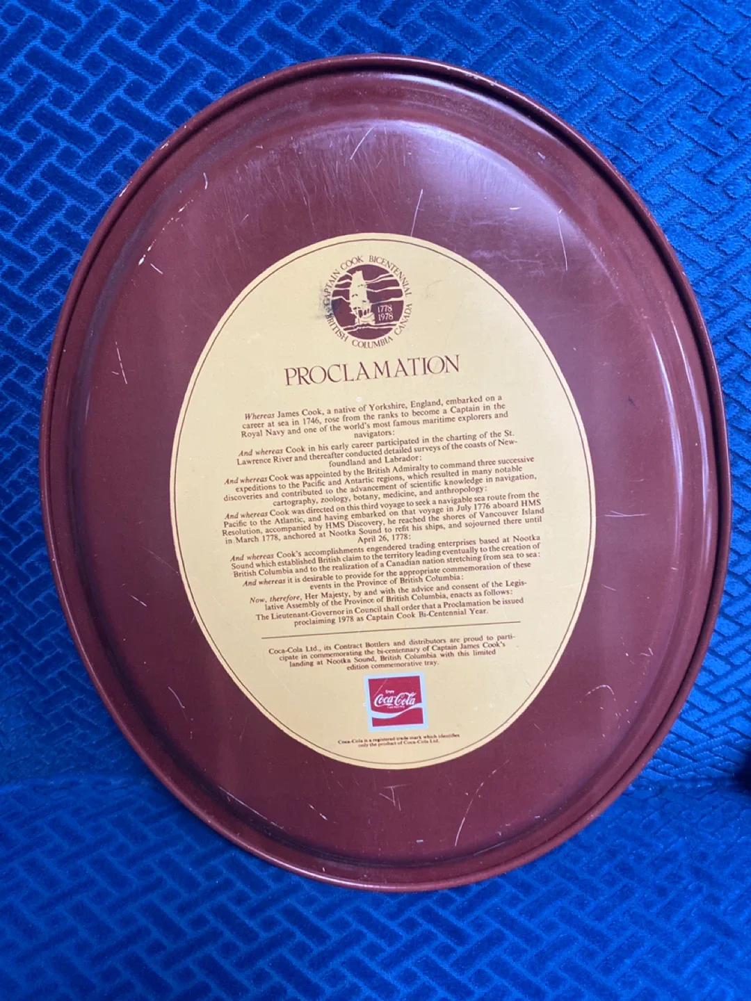 Vintage Coca-Cola Expo '86 Vancouver Tray image indicator(2)