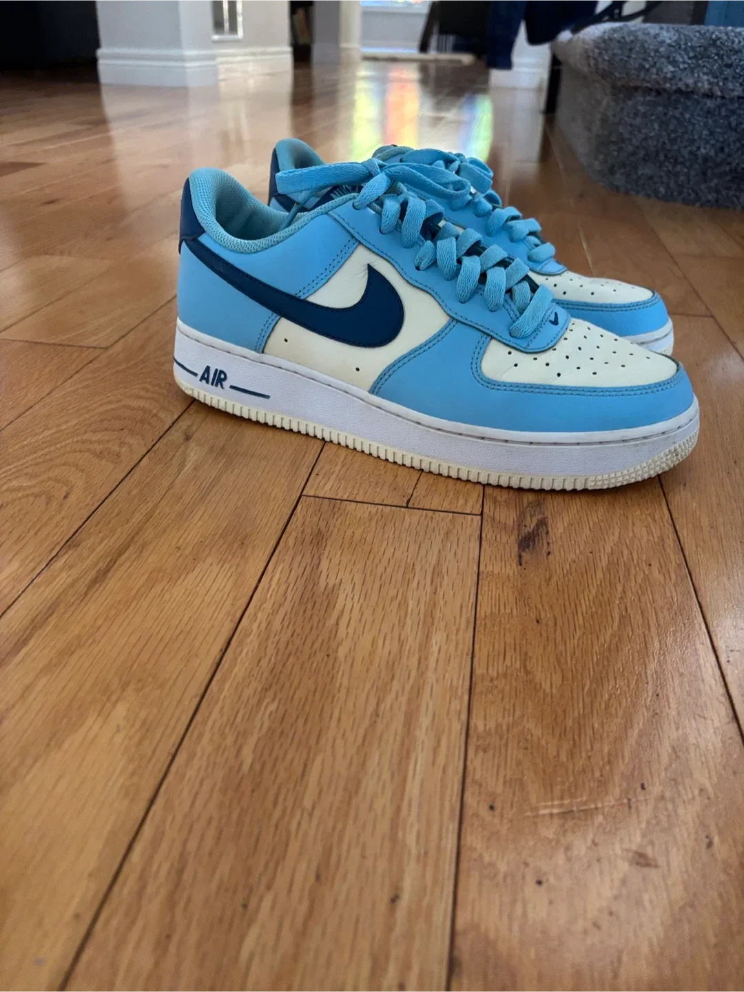 Nike Air Force 1 Low Blue/White Shoes image indicator(2)