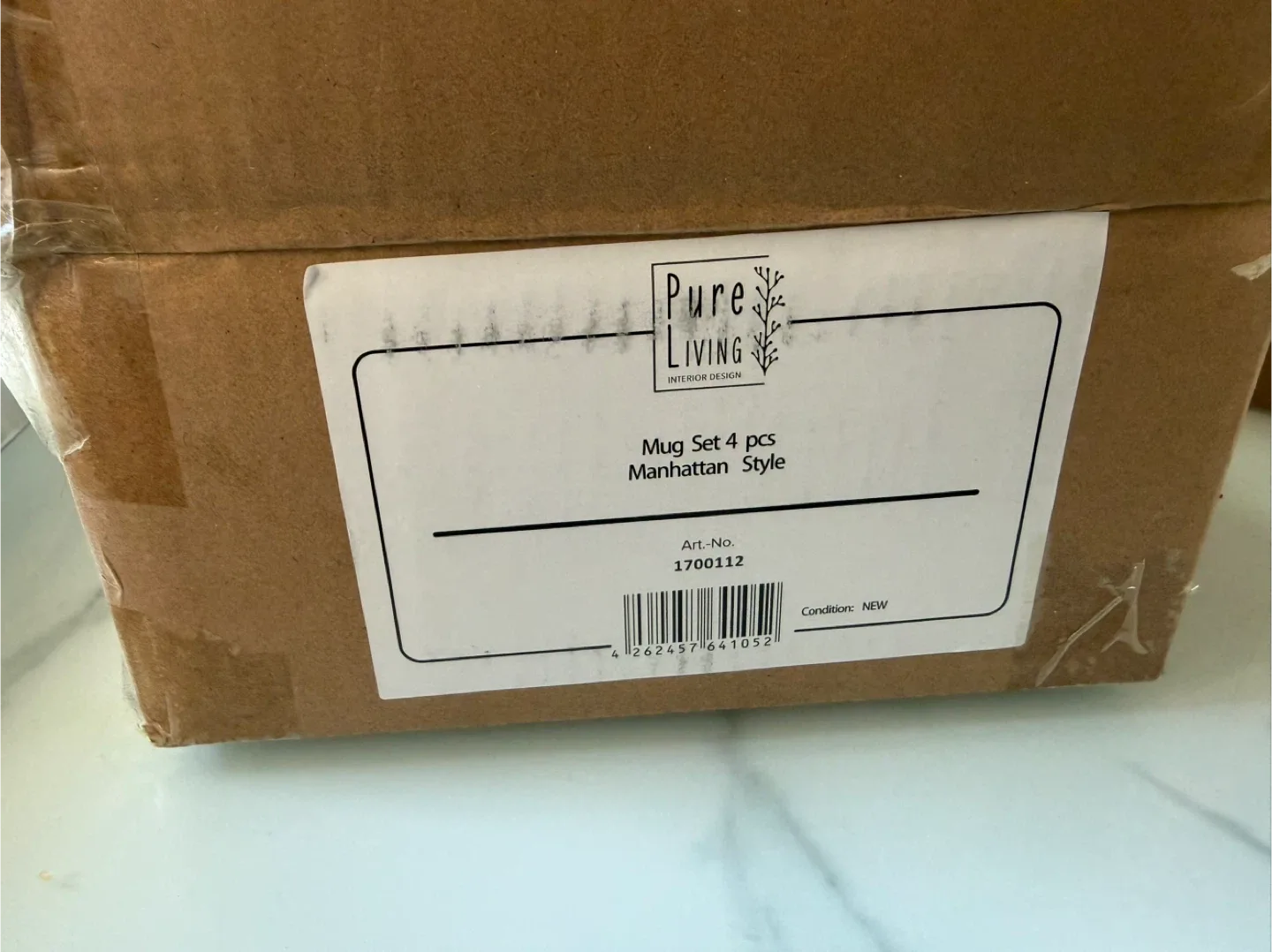 New Pure Living Manhattan Style Mug Set - 4 pcs image indicator(2)