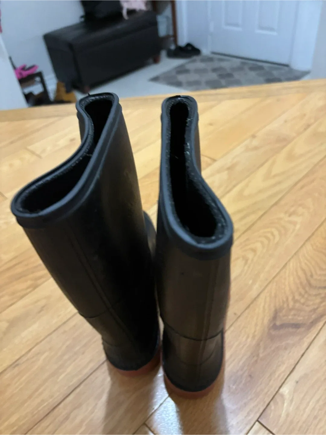 Black Rubber Rain Boots