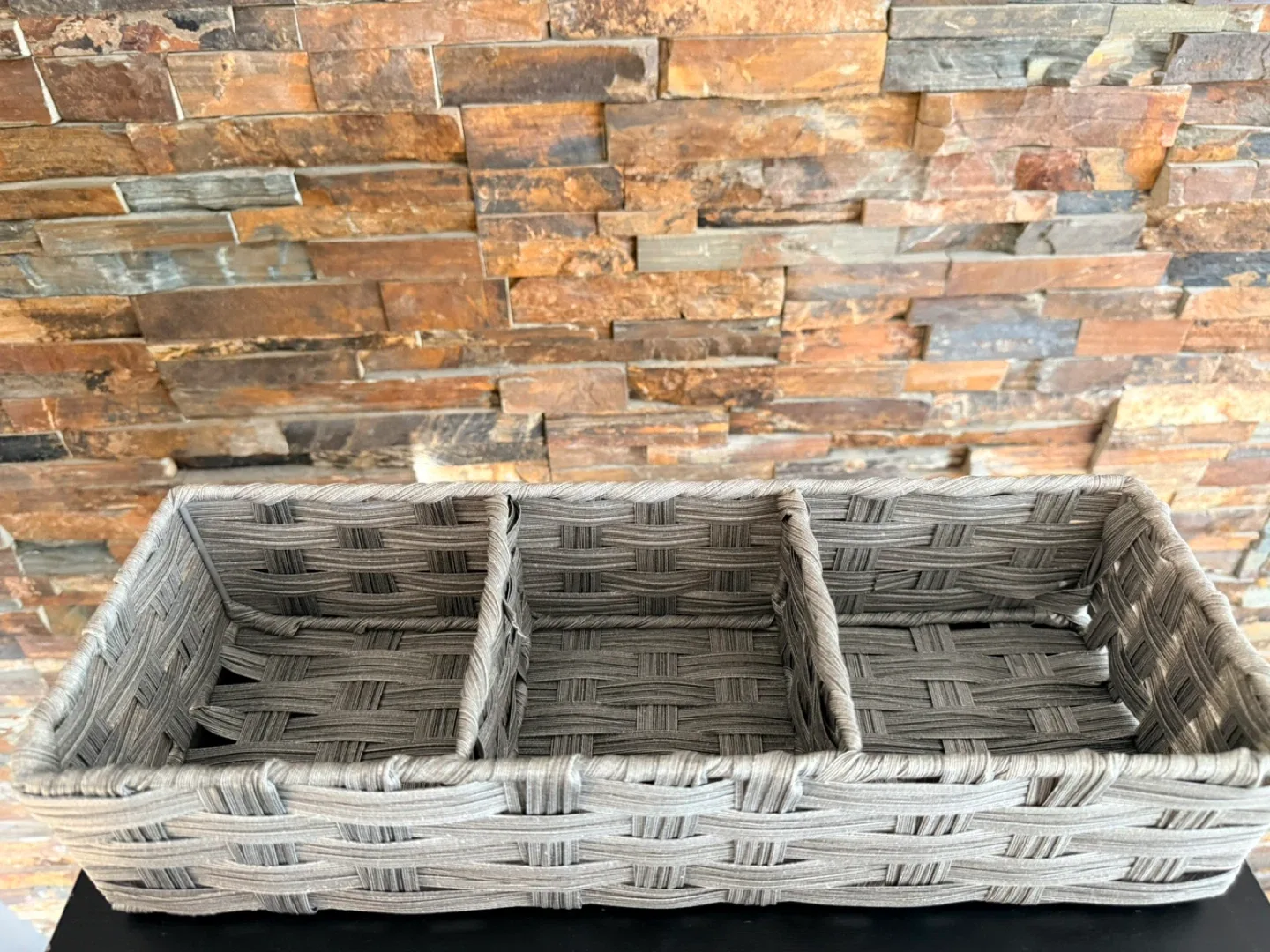 Woven Storage Basket - Grey image indicator(2)