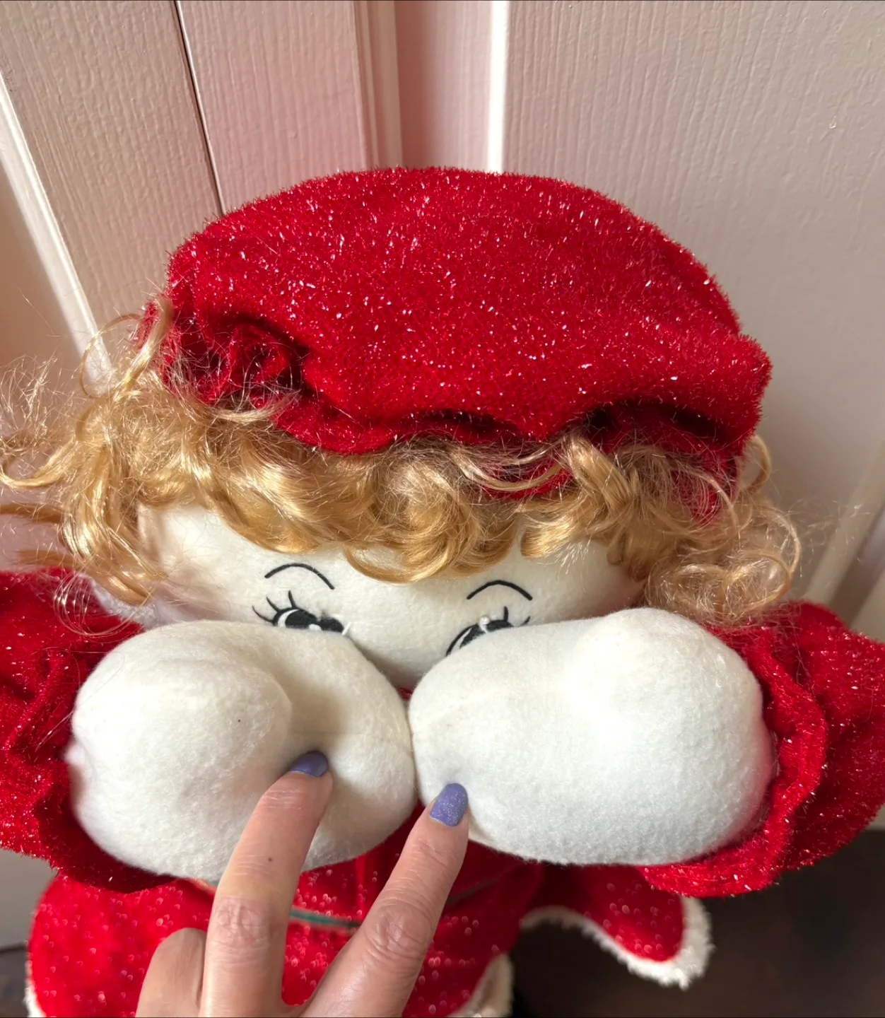 Adorable Christmas Doll in Santa Outfit - New image indicator(2)