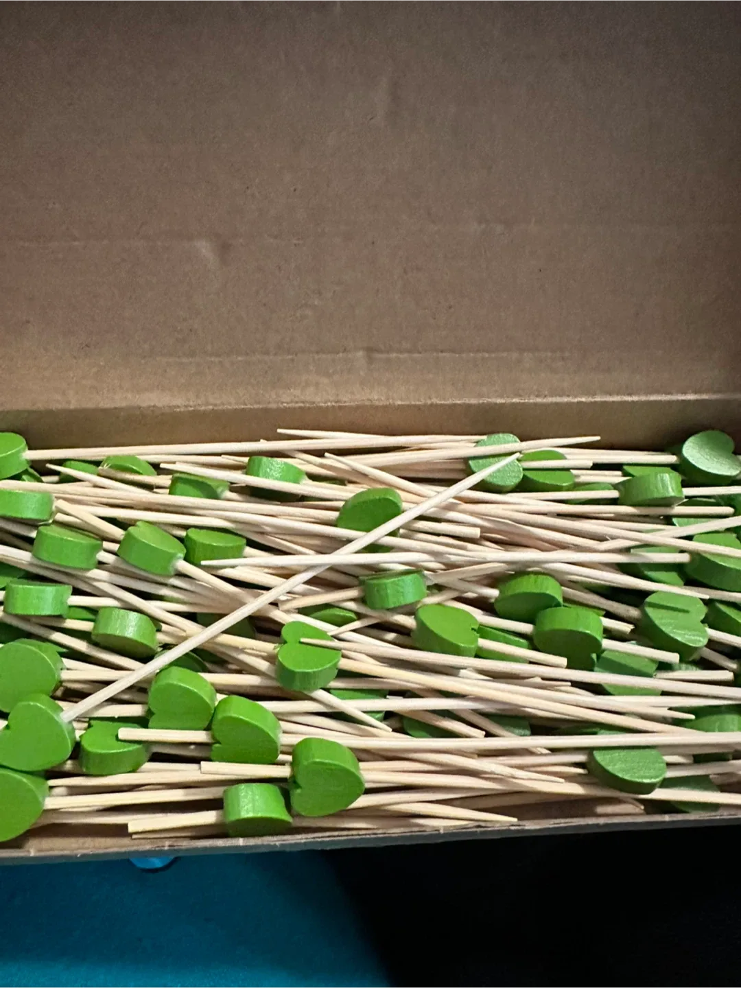 Green Heart Cocktail Toothpicks