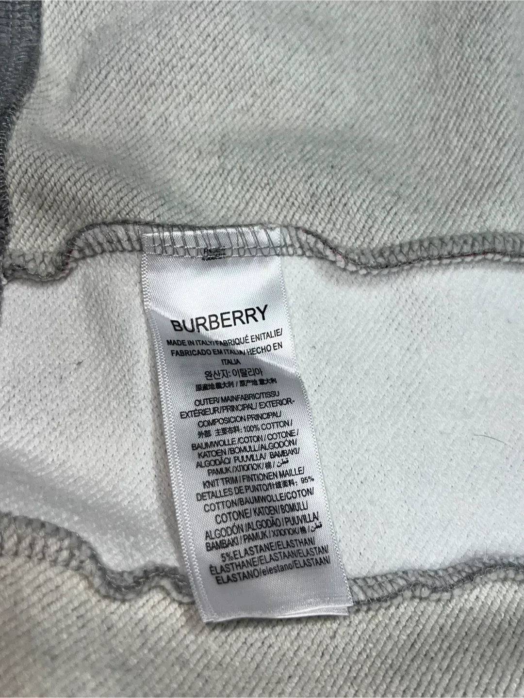 Authentic Burberry grey hoodie image indicator(8)