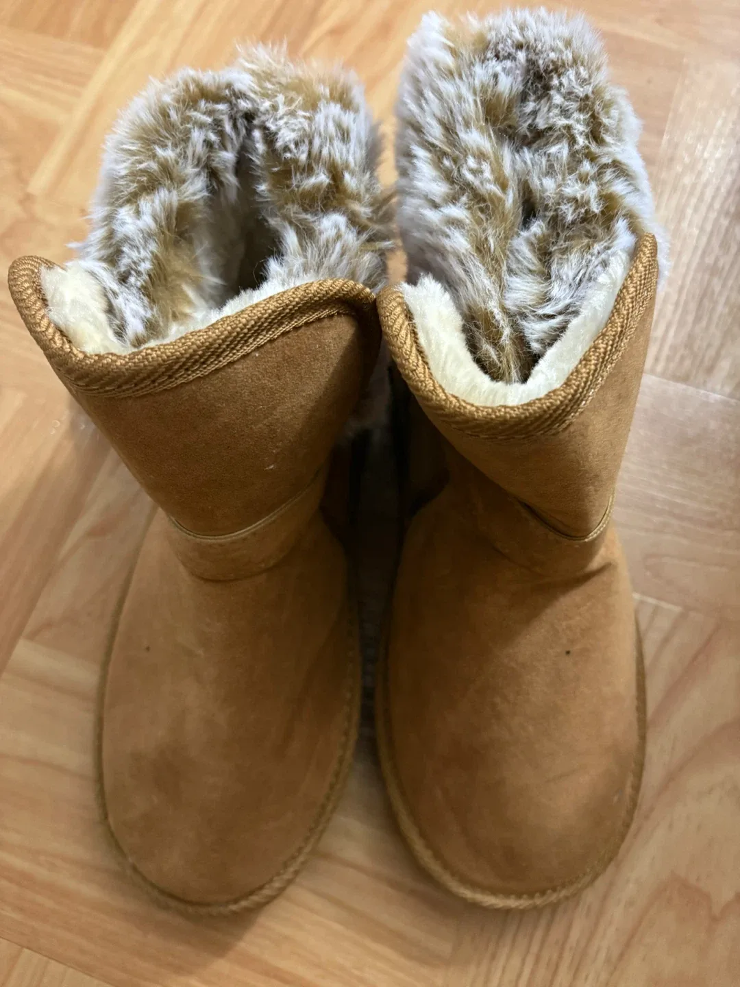 Brown Faux Fur Winter Boots - Size 6