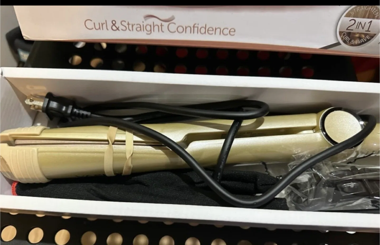 Vaslon 2-in-1 Hair Curler & Straightener image indicator(5)