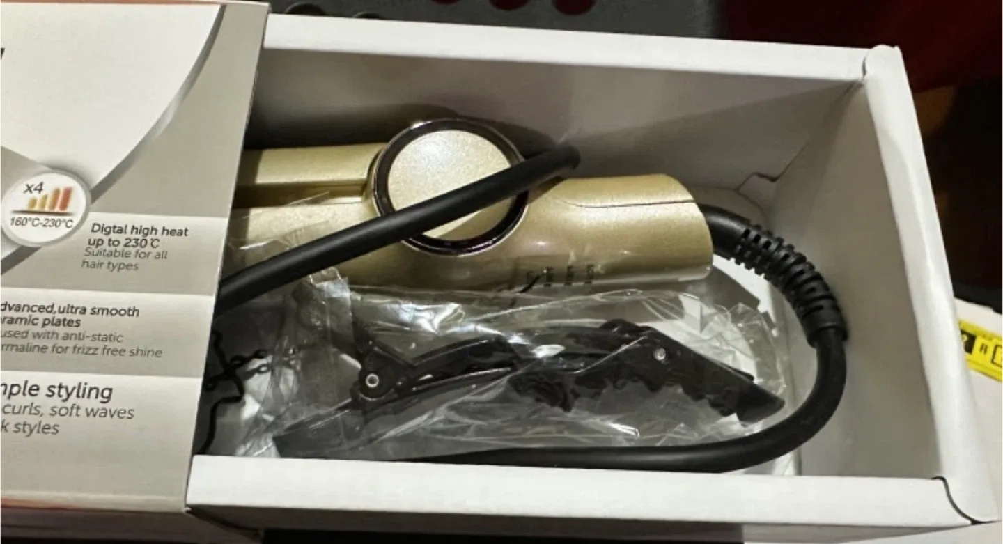 Vaslon 2-in-1 Hair Curler & Straightener image indicator(3)