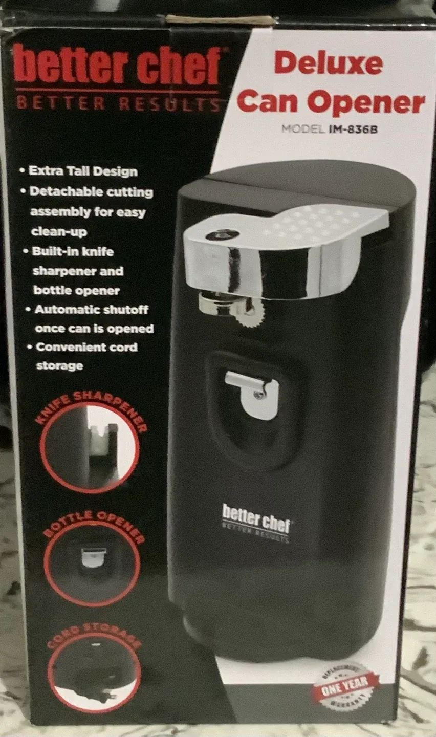 Better Chef Deluxe Can Opener IM-836B - New in Box!
