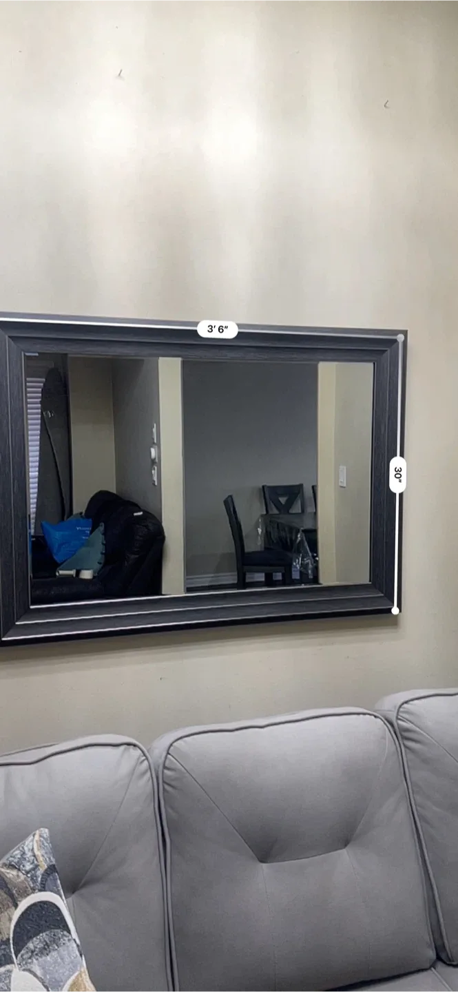 Black Framed Wall Mirror image indicator(2)