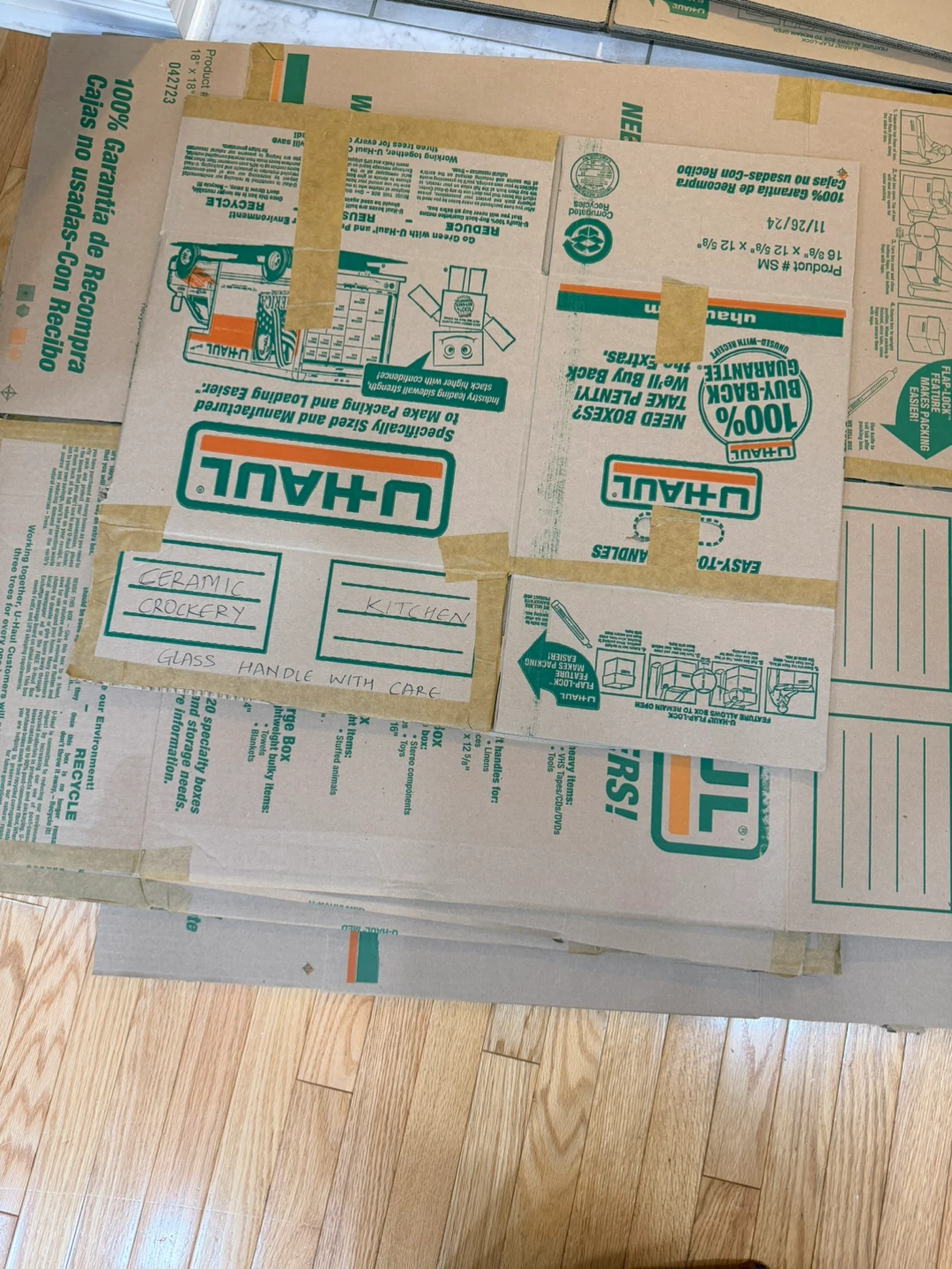 Uhaul medium, large , small moving boxes take all for $5 - photo 4