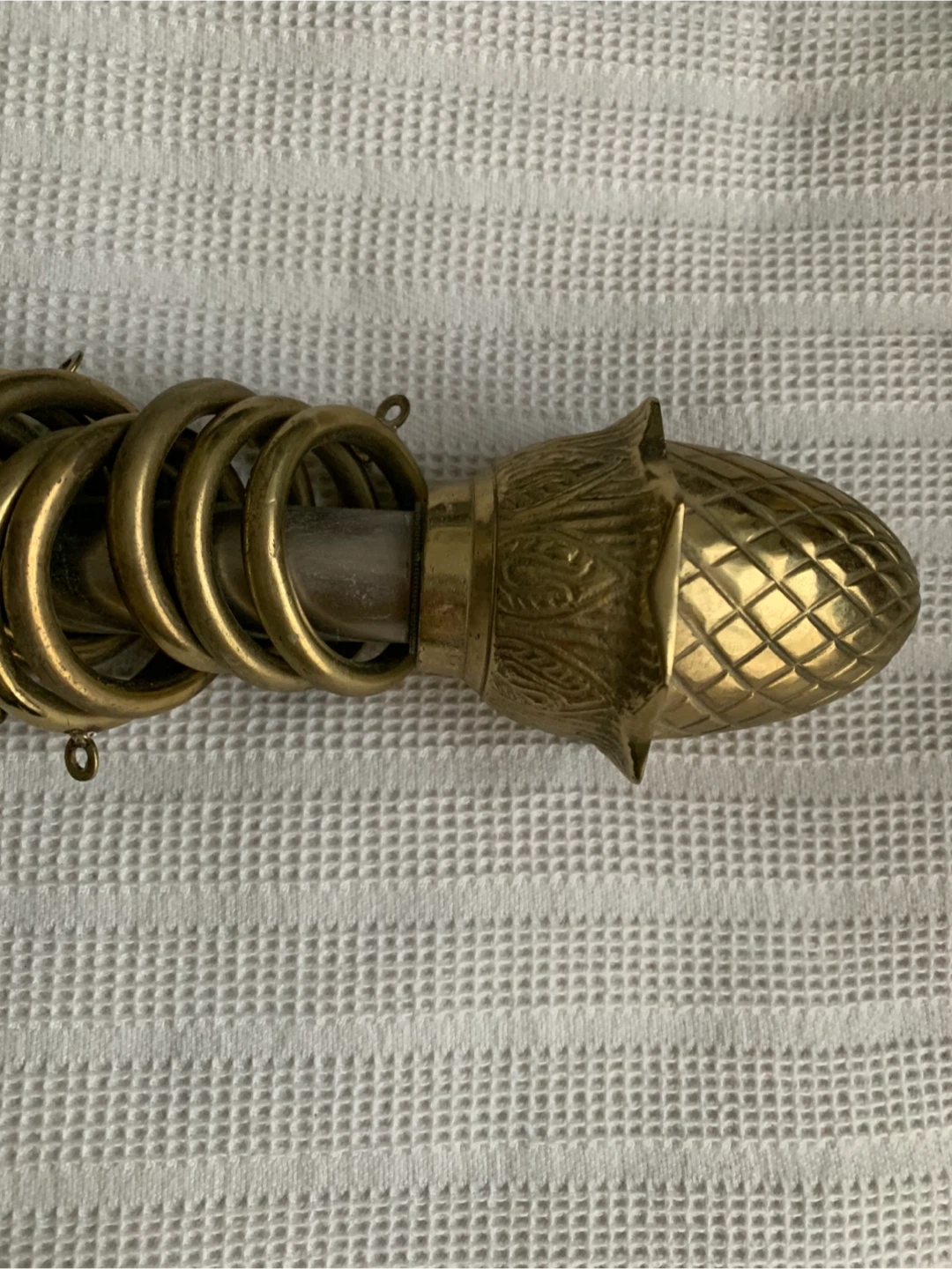 Brass Curtain Rod with Rings - photo 4