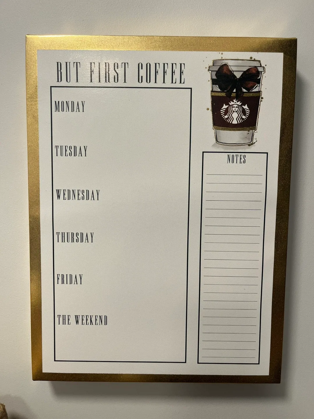 But First Coffee Weekly Planner