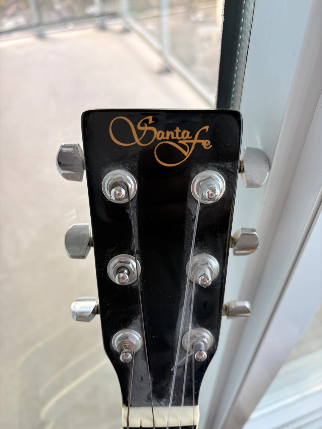 Santa Fe Black Acoustic Guitar - photo 2