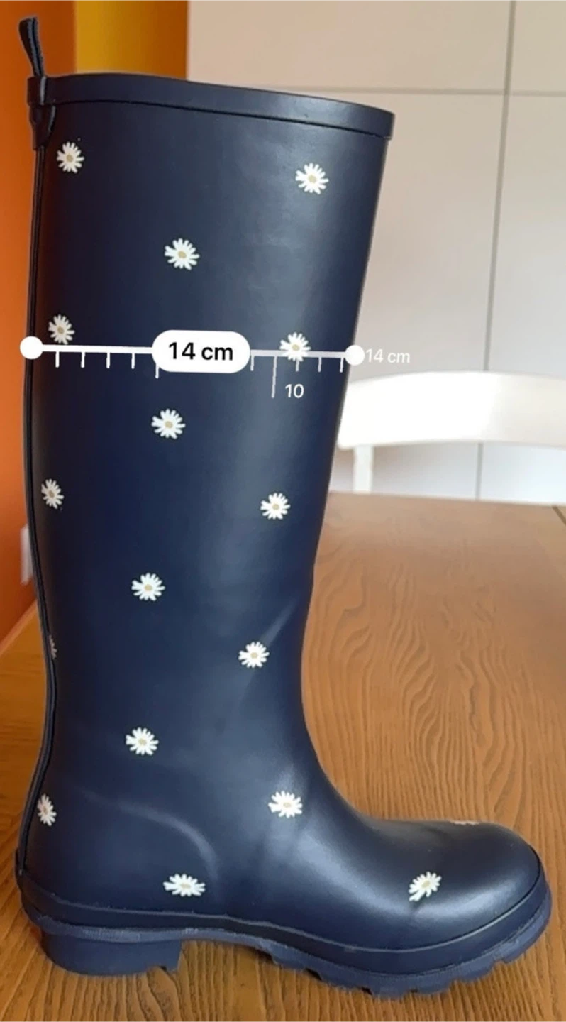London Navy Floral Rain Boots - Size 6 - photo 2